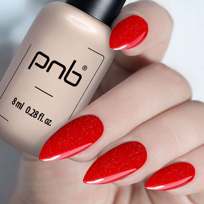 PNB UV/LED Crystal Base, Red, 8 ml