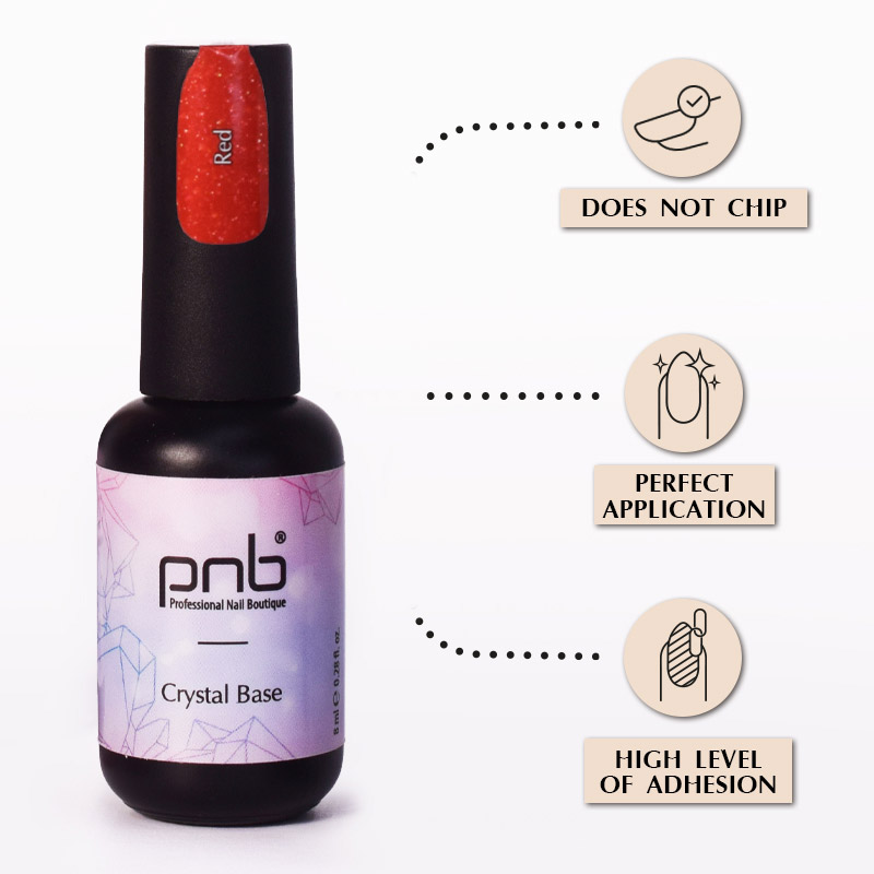 PNB UV/LED Crystal Base Cabernet, red, 8 ml