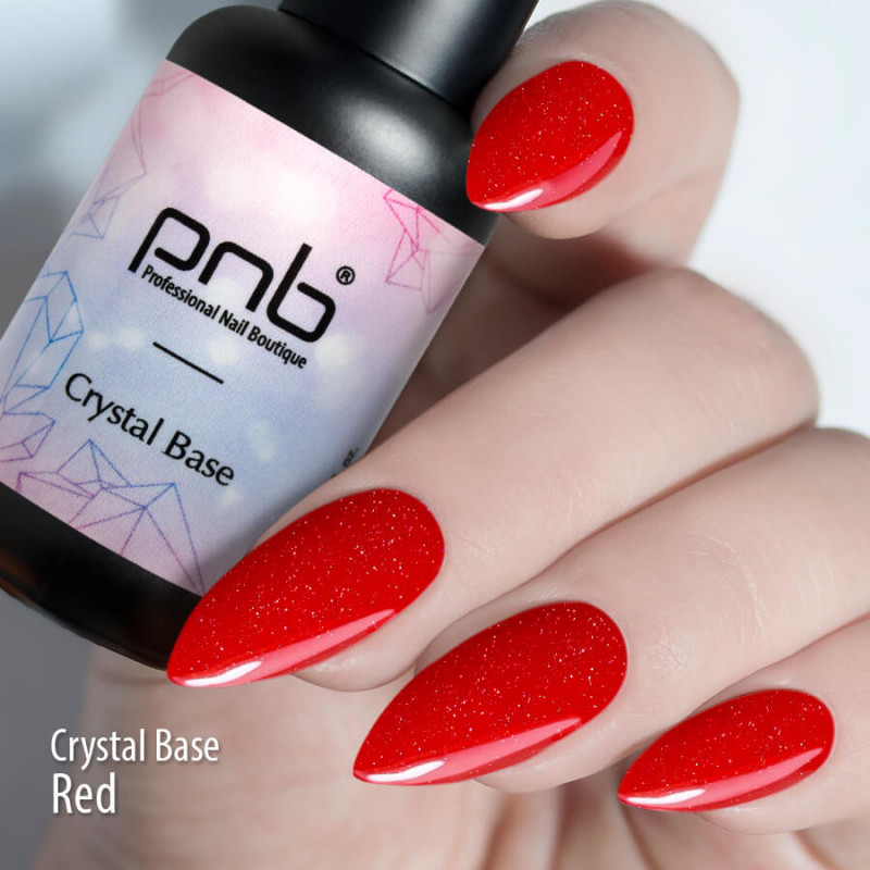 PNB UV/LED Crystal Base, Red, 8 ml