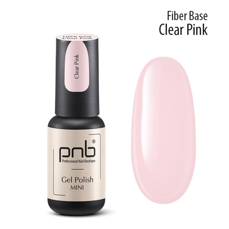 PNB UV/LED Fiber Base, Clear Pink,  4ml