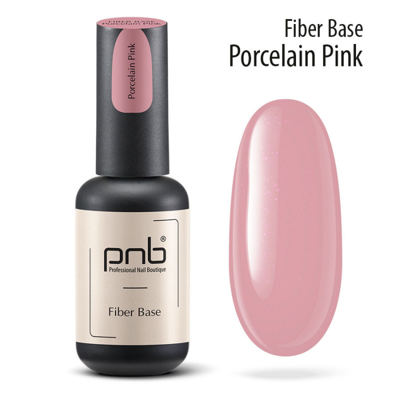 PNB UV/LED Fiber Base, Porcelain Pink, 8ml