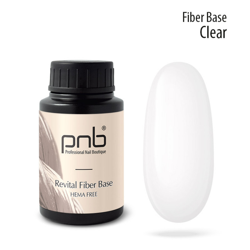 PNB UV/LED Revital Fiber Base, Clear, HEMA FREE 30 ml