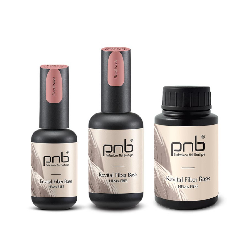 PNB UV/LED Revital Fiber Base, Floral Nude, HEMA FREE 30 ml