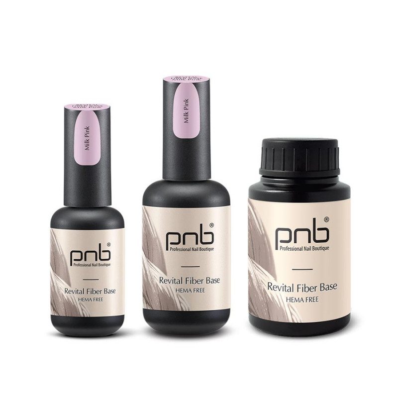 PNB UV/LED Revital Fiber Base, Milk Pink, HEMA FREE 30 ml