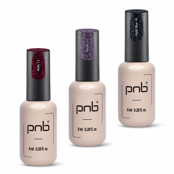 Reflective nail gels polish