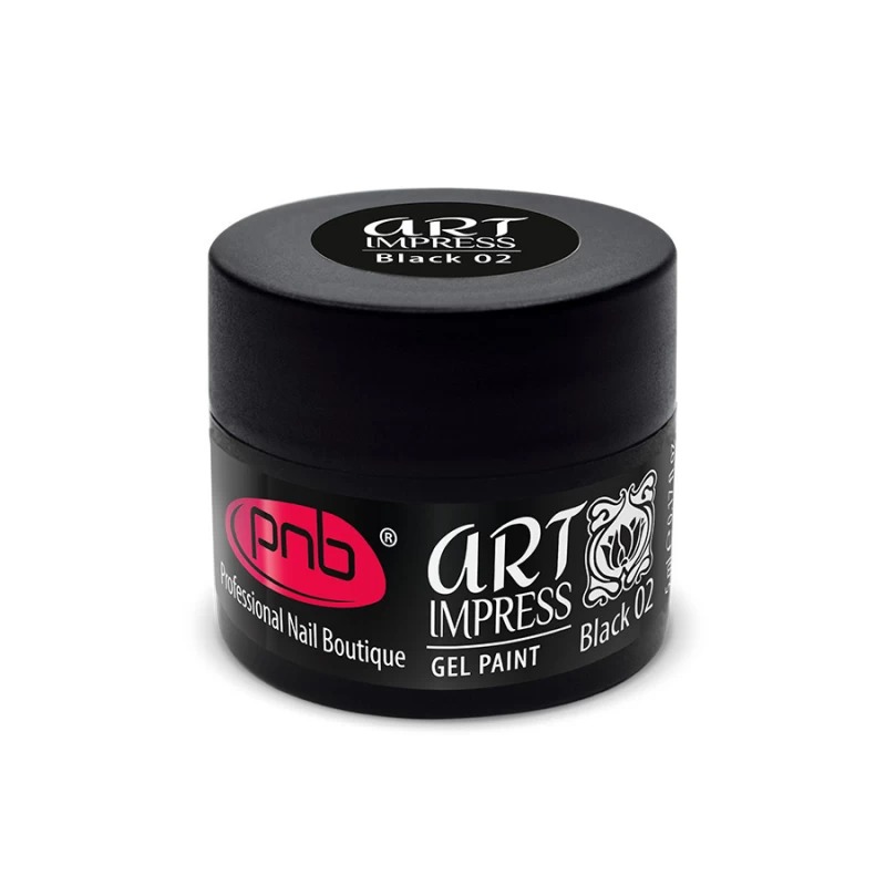 Gel Nail Paint PNB Art Impress 02, black