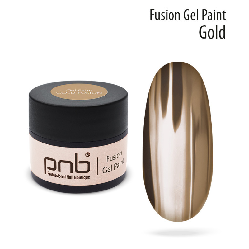 Farba żelowa do zdobienia paznokci PNB Gold Fusion