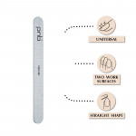 Nail file PNB 100/180 Gray, straight