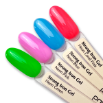 A palette of Strong Gel Neon PNB, 4 colors