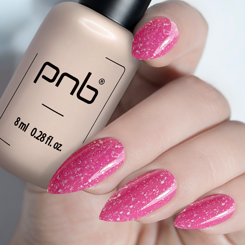 PNB UV/LED Camouflage Base, Glitter Rose, 8 ml