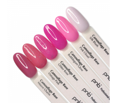 Wzornik Camouflage Base PNB pink collection, 6 kolorów