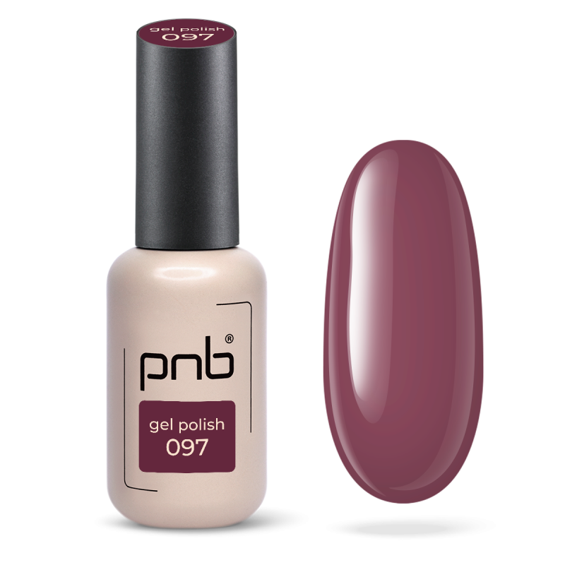 Gel nail polish pink PNB №097, enamel (8 ml)