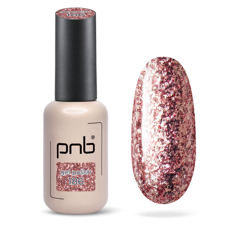 Gel Nail Polish PNB 186, 8 ml