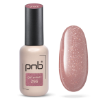 Gel nail polish beige PNB №293, with shimmer (8 ml)