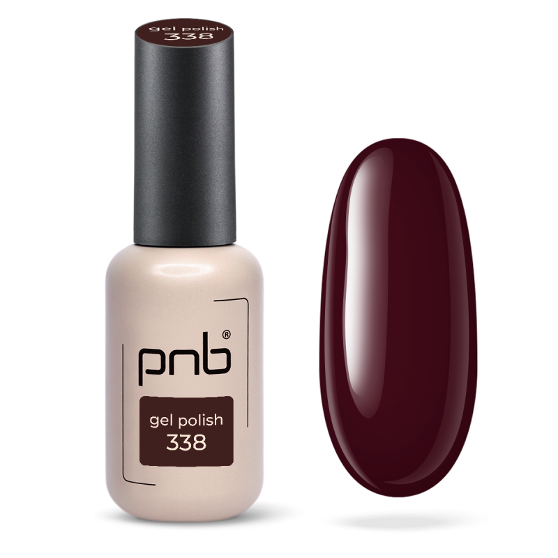 Gel nail polish red PNB №338, enamel (8 ml)