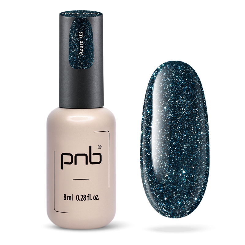 Lakier hybrydowy UV/LED Gel Polish SHOCK EFFECT 03 Azure  PNB 8 ml