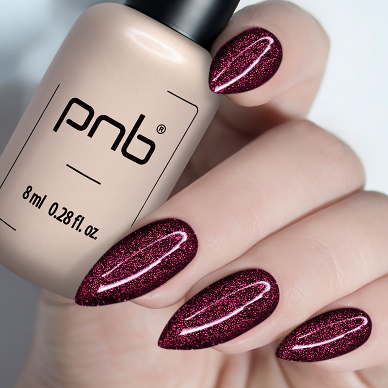 Lakier hybrydowy UV/LED Gel Polish SHOCK EFFECT 12 Ruby PNB 8 ml