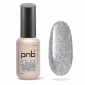Reflective gel polish silver PNB Shock Effect Silver №01 (8 ml)