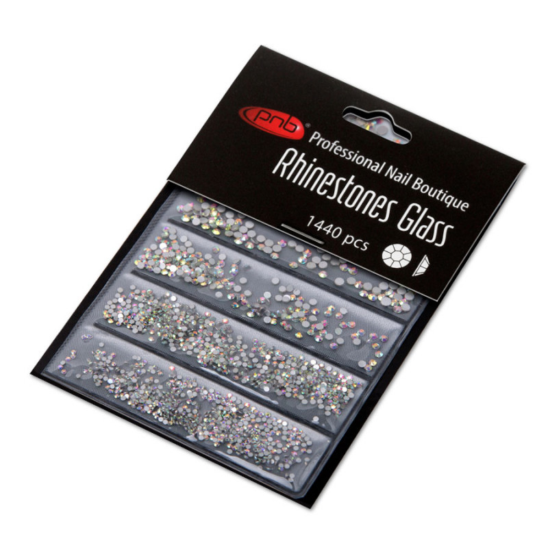 Rhinestones PNB Colorful mix ss2, ss3, ss6, ss8, ss10, ss12, 1440 pcs