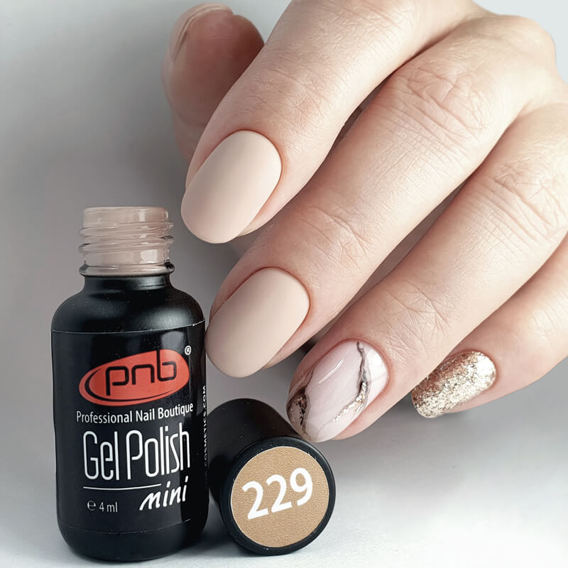Gel Nail Polish PNB mini 229, 4 ml