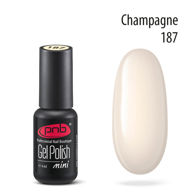Gel Nail Polish PNB mini 187, 4 ml