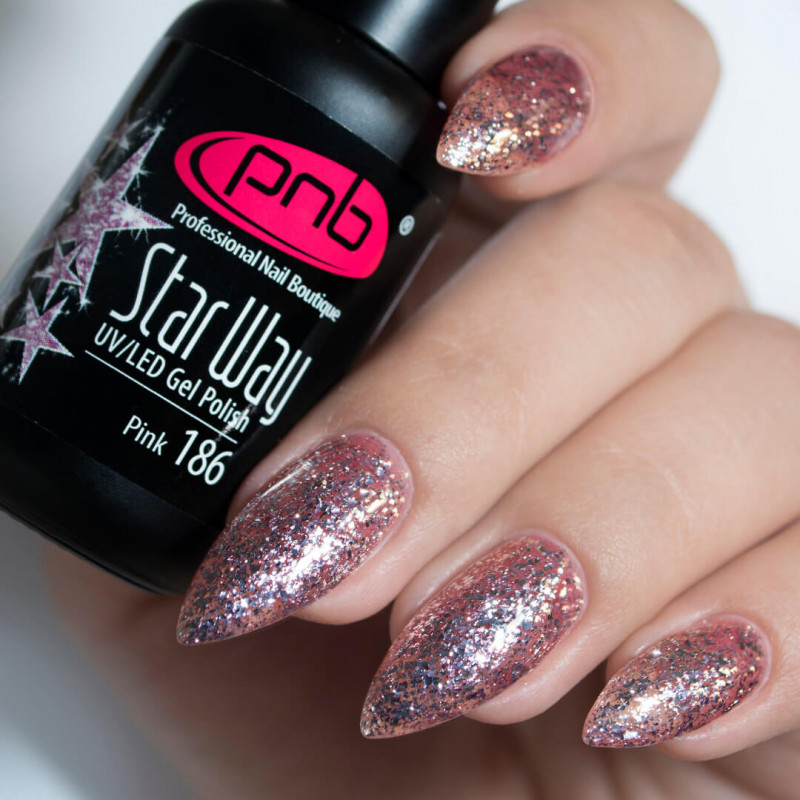 Gel Nail Polish PNB mini 186, 4 ml