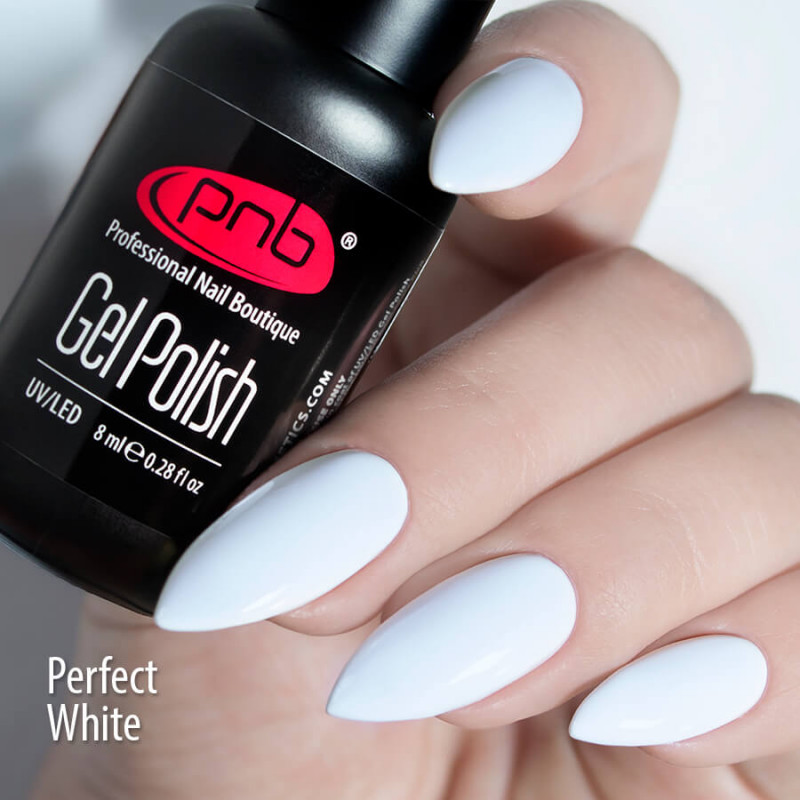 Gel Nail Polish Perfect White PNB mini 001, 4 ml