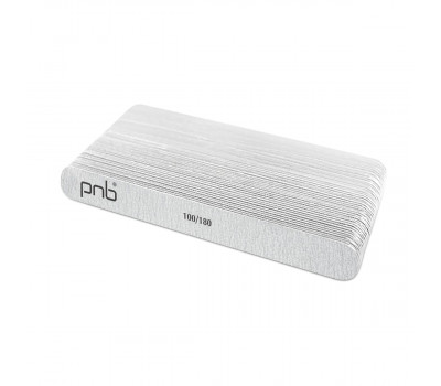 Zestaw Pilników Do Paznokci PNB 100/180 Gray, Prosty, 25 Szt
