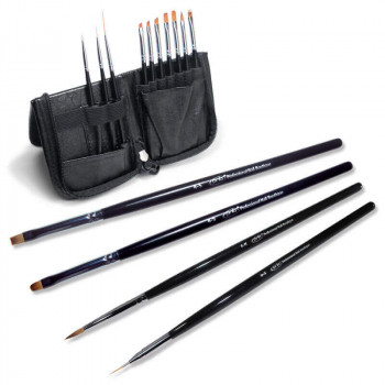 Brushes for modeling and design of nails