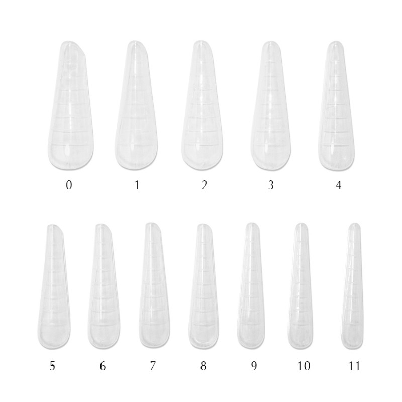 Tipsy do wielokrotnego użytku / Górne formy Reusable Upper Arched Nail Forms PNB, 120 szt