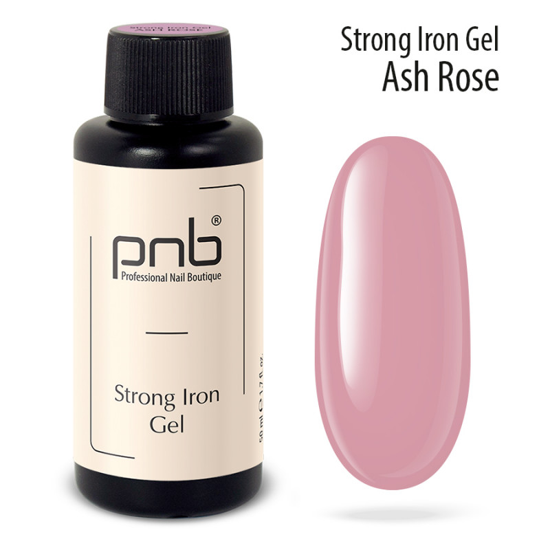 PNB UV/LED Strong Iron Gel, Ash Rose, 50ml