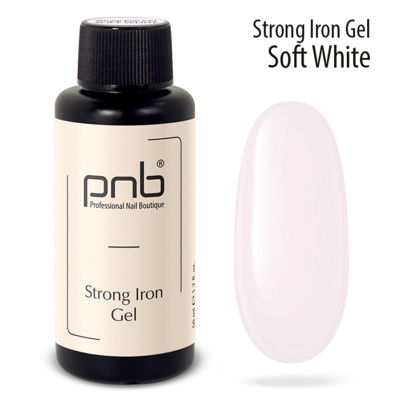 PNB UV/LED Strong Iron Gel, Soft White, 50ml