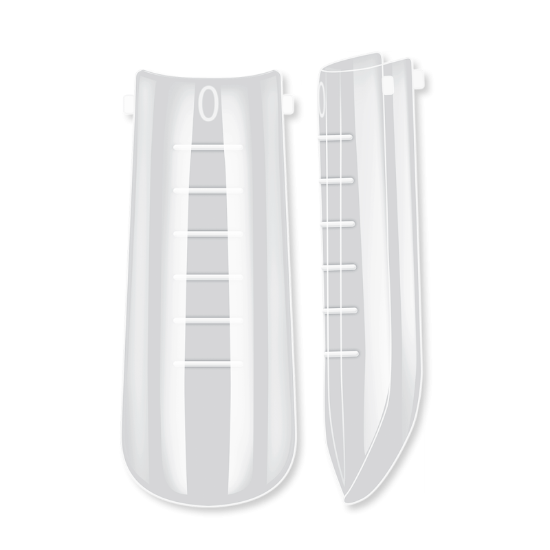 Tipsy - formy  wielokrotnego użytku Dual Nail Forms PNB, Square 120 pcs