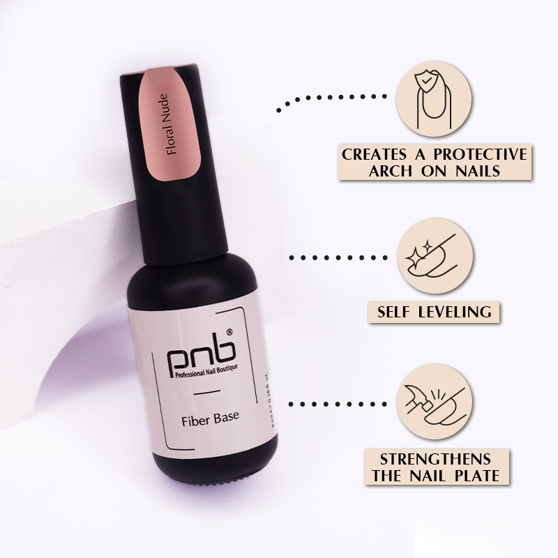 PNB UV/LED Fiber Base Floral Nude 4 ml