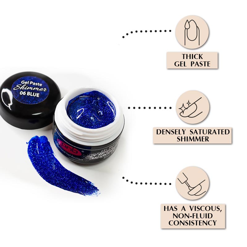 Shimmer Gel Paste PNB 06 blue