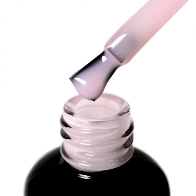 Baza hybrydowa z włóknami nylonowymi  UV/LED Fiber Base Milk Pink 17 ml