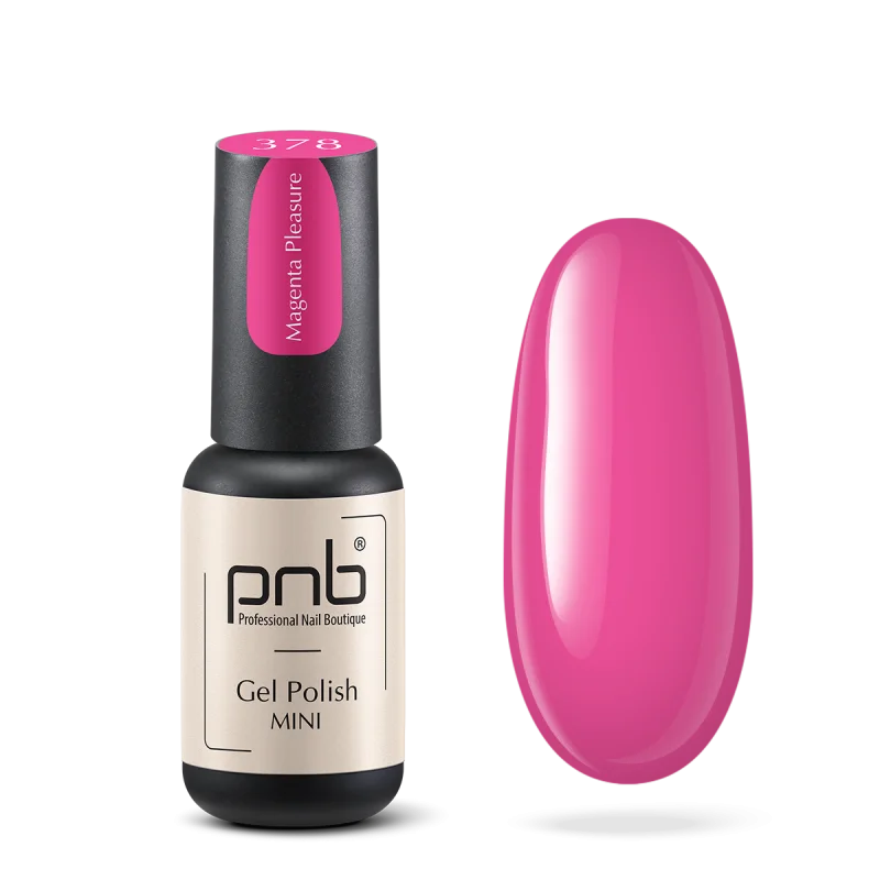 Gel nail polish PNB mini 378, 4 ml