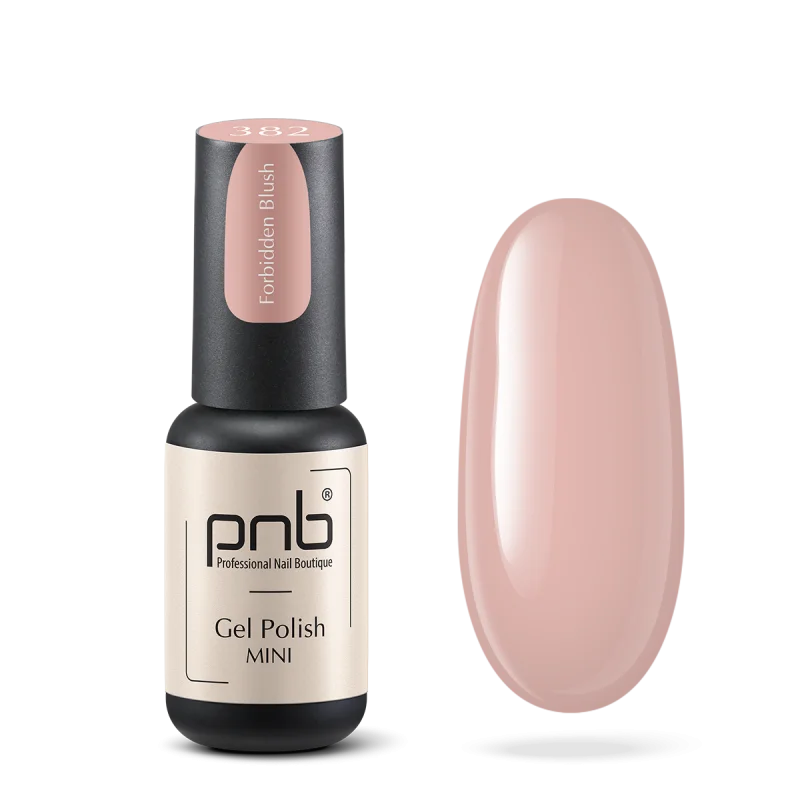 Gel nail polish PNB mini 382, 4 ml