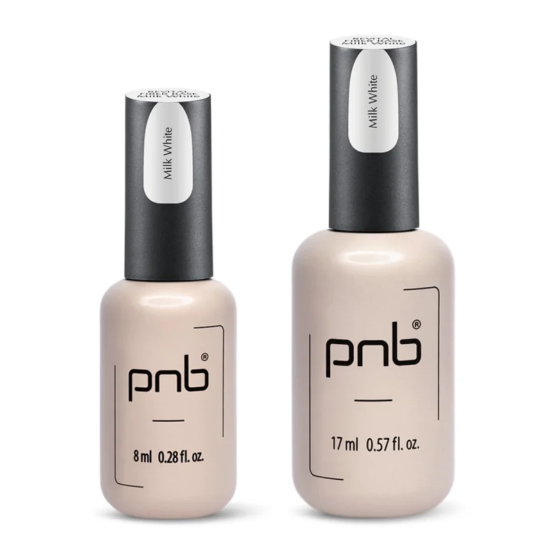 Baza hybrydowa z włóknami nylonowymi UV/LED Revital Fiber Base PNB, Milk White, HEMA FREE, 8 ml