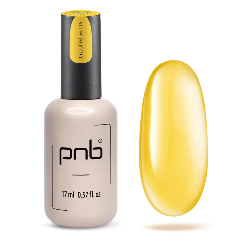 PNB UV/LED Strong Iron Gel, Crystal Yellow 015, 17 ml