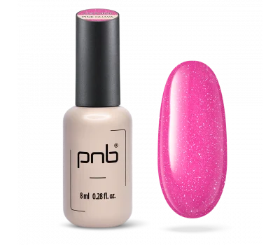 Gel nail polish PNB Juicy Spark, Pink Guava, 8 ml