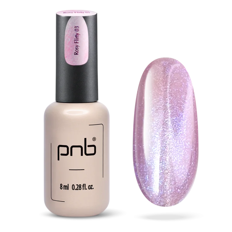 UV/LED Magnetic Gel Polish Glamour Cat PNB, 03 Rosy Flirty, 8 ml