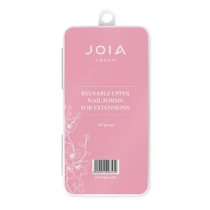 Tipsy wielokrotnego użytku Reusable Upper Nail Forms for extensions JOIA vegan. 100 pcs