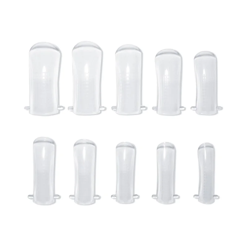 Tipsy wielokrotnego użytku Reusable Upper Nail Forms for extensions JOIA vegan. 100 pcs
