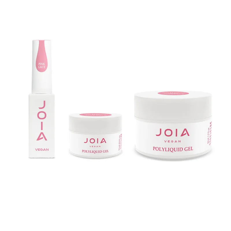 JOIA vegan PolyLiquid Gel, Pink Lace, 15 ml