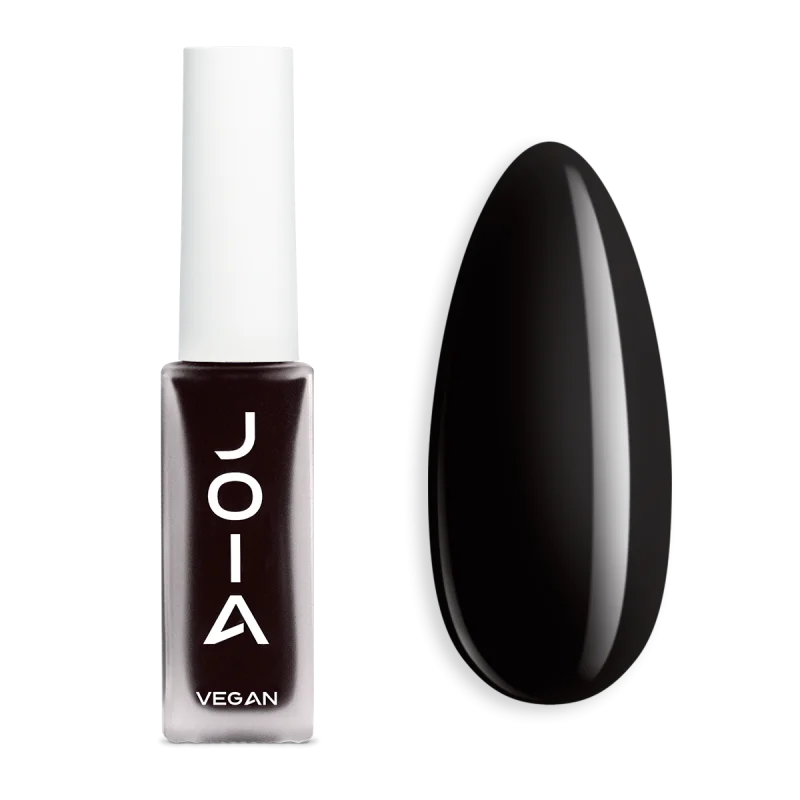 Lakier do paznokci Nail care polish 4in1 JOIA vegan, 10 Perfect Black, 8ml