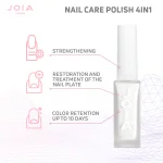 Nail care polish 4in1 JOIA vegan, 01 Ideal white, 8 ml