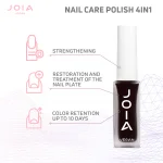 Lakier do paznokci Nail care polish 4in1 JOIA vegan, 10 Perfect Black, 8ml