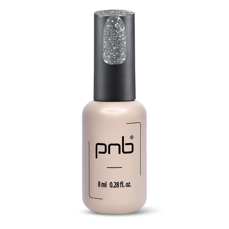 UV/LED Shoсk Top PNB, Silver PNB, No Whipe, 8 ml