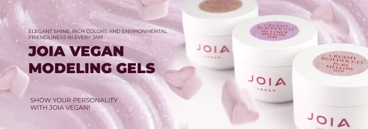 We are pleased to present four new shades of Creamy Builder Gel JOIA vegan!  
